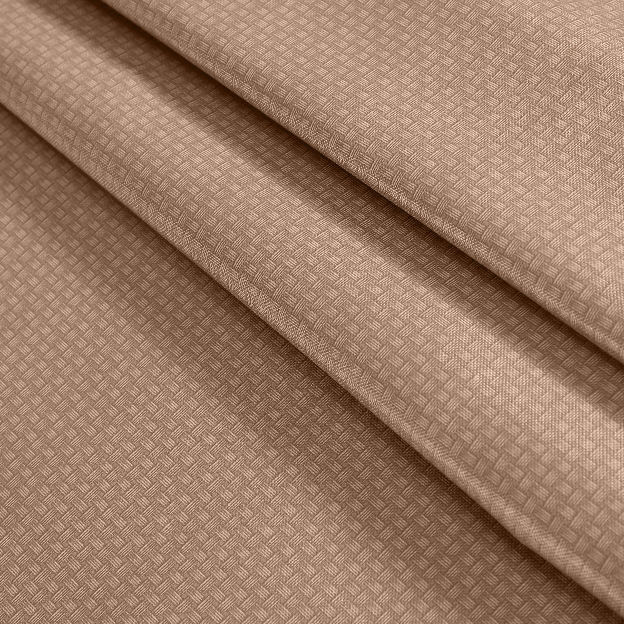 Newbridge Basketweave Vinyl Flannel Backed Tablecloth, 52 x 52 Inch Square, Taupe, Basket Weave Textured Indoor Outdoor Waterproof Table Cover for Patio, Kitchen, Dining - Image 8